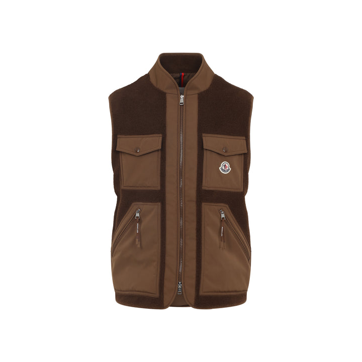Moncler Gilet - Brown | 042ead2973e921549ea43e42d84905cbb45e2bdb