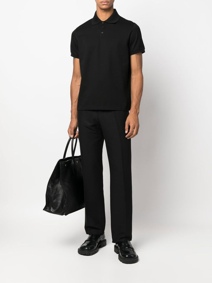 Saint Laurent Paris Polo - Black | c36f9d55b71109645c66f786b386ca524119c525