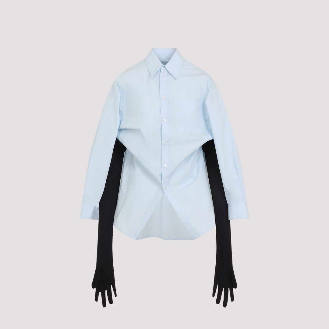 Mm6 Maison Margiela Shirts - Blue | ff9c50dcd2637fac6afdec3bb6f7e35f8bafcabf