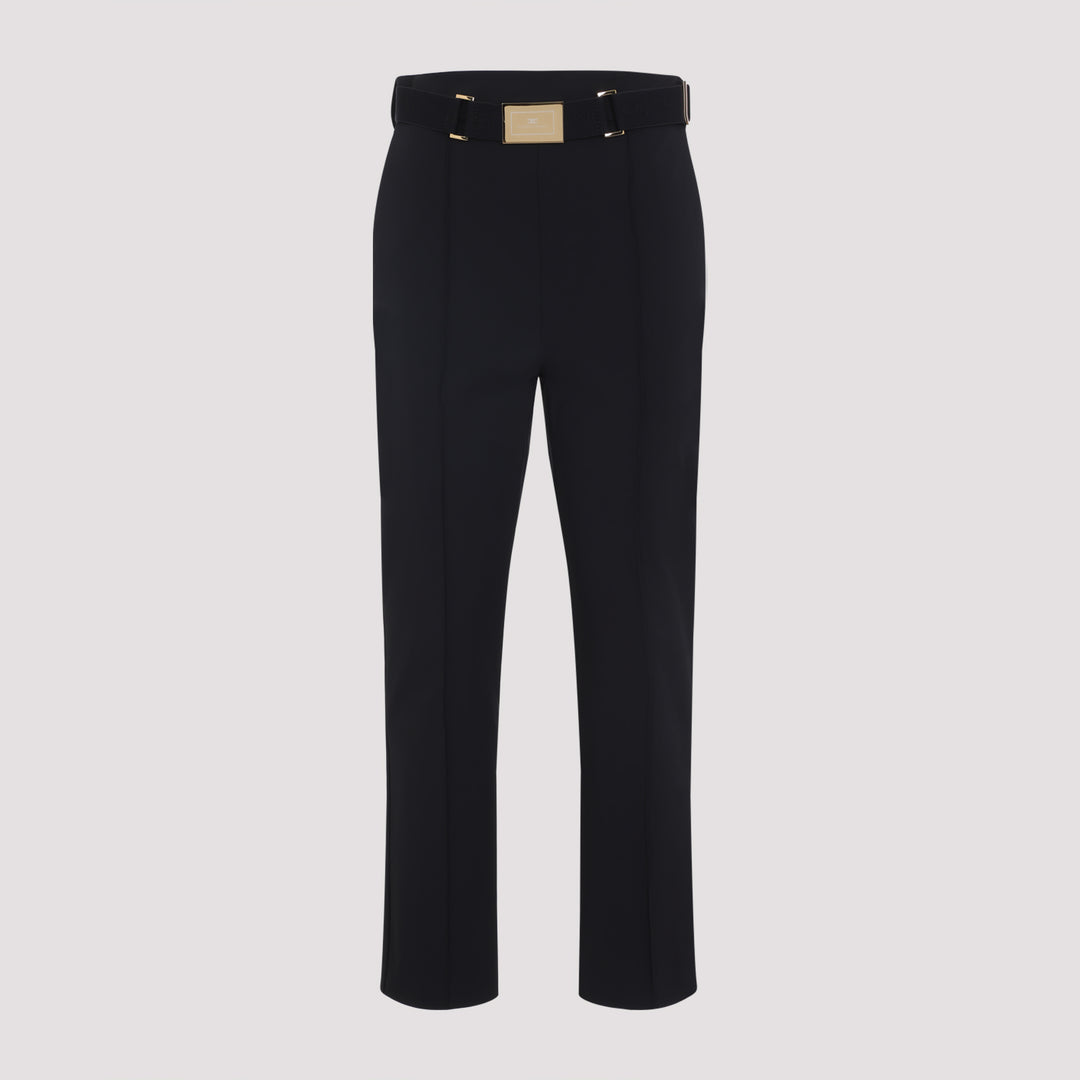 Elisabetta Franchi Regular & straight leg - Black | 441b7a00747977853c4f17b805f34b10b2c5017a