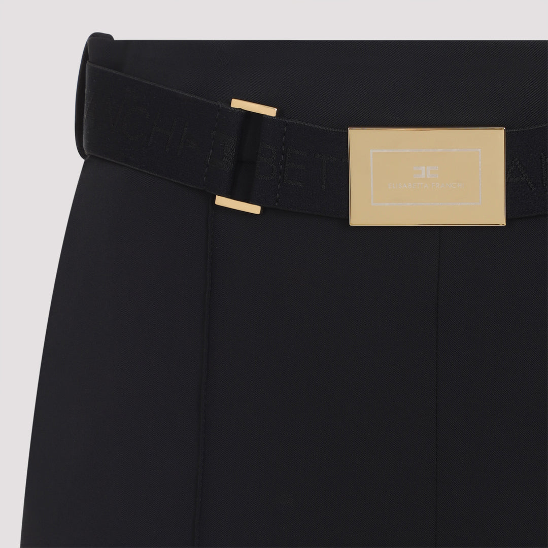 Elisabetta Franchi Regular & straight leg - Black | 6ab89984d24b2702f5b7817c0b7afb3ef930d583