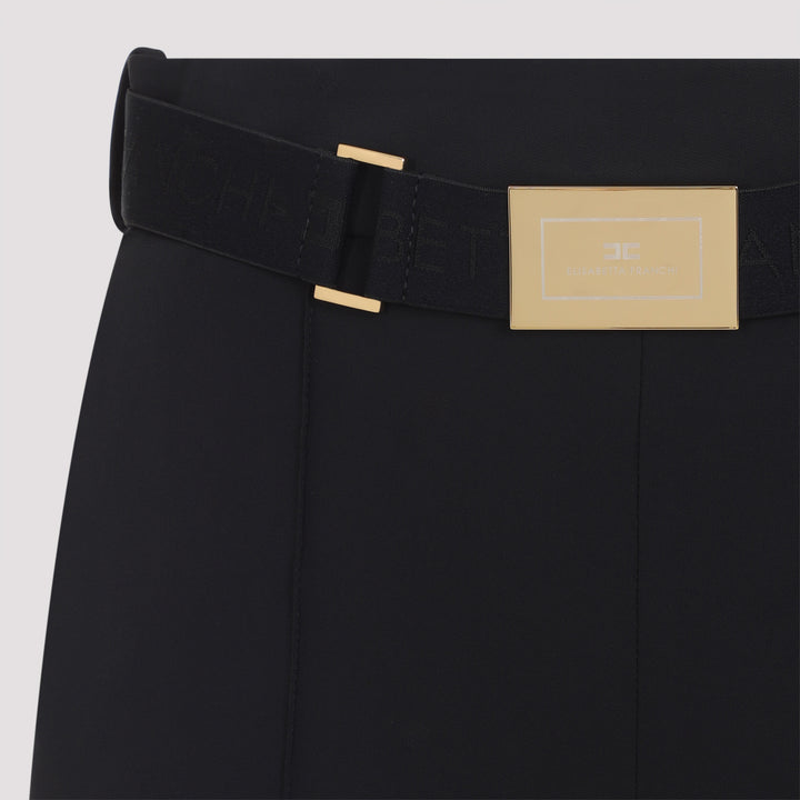 Elisabetta Franchi Regular & straight leg - Black | 6ab89984d24b2702f5b7817c0b7afb3ef930d583