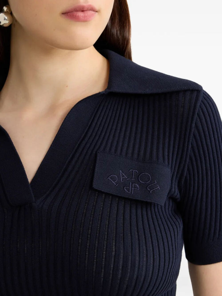 Patou Polo neck - Blue | f8412e998b2ded2df708833aac382a782d3e086b