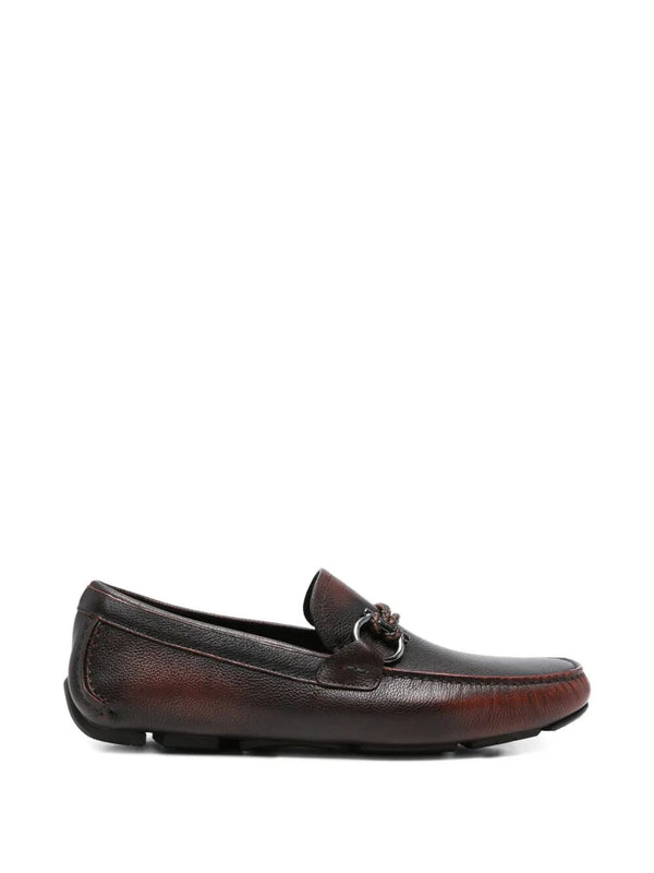 Front4 Sfumato Leather Driver Loafers