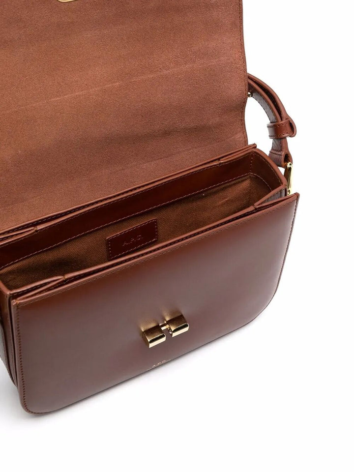 A.P.C. Satchel & cross body - Brown | d710425424ec783d9dee96bf59bbc476f48d9e94