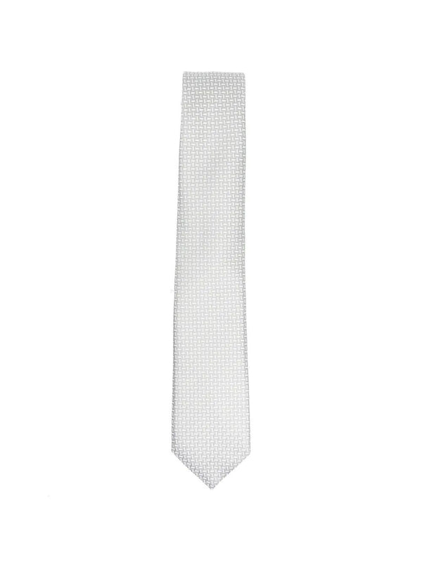 Geometric Pattern Silk Tie