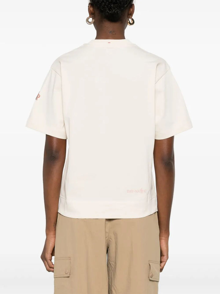 Moncler T-shirts - Nude & Neutrals | 548ff258d5e35a1f09e313e877c479fd8fe7b19b