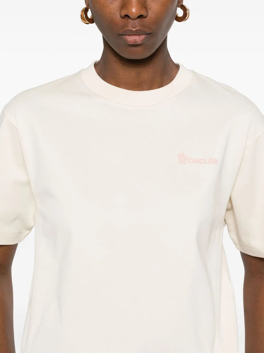 Moncler T-shirts - Nude & Neutrals | 3321665d5397bd32cbfc43c21113e49f44d171f3