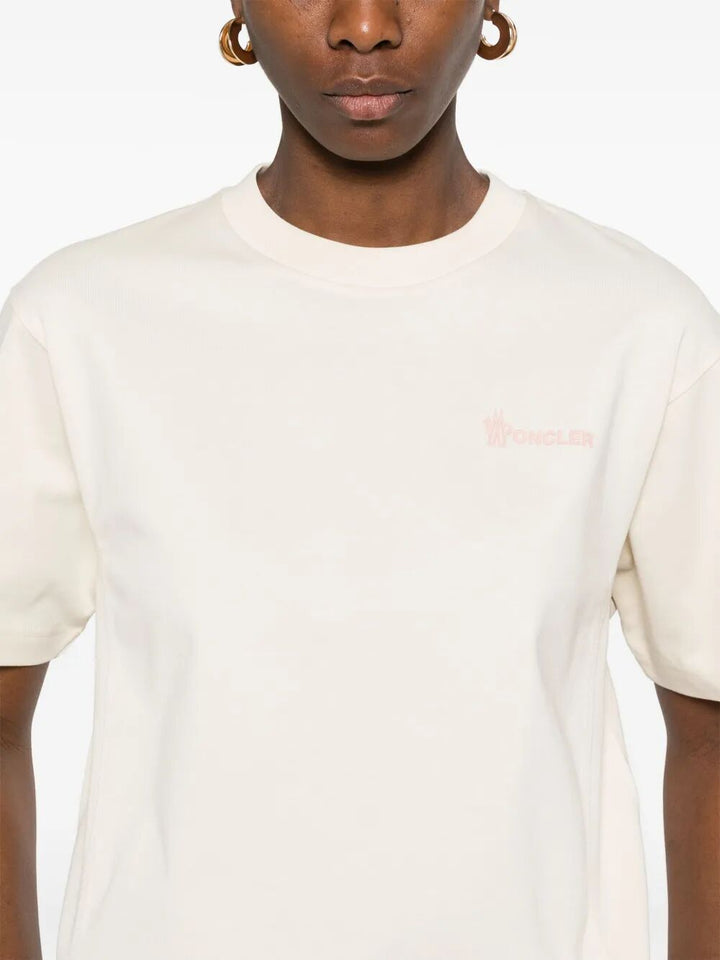 Moncler T-shirts - Nude & Neutrals | 3321665d5397bd32cbfc43c21113e49f44d171f3