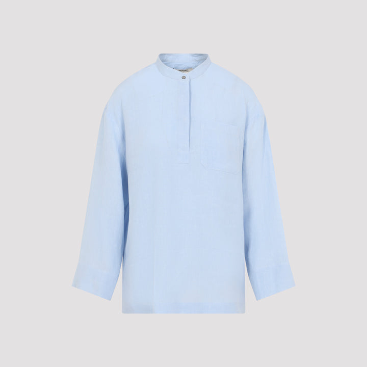 Max Mara`S Shirts - Blue | 8c9578fd98b8548ec1af2fc36389a7ea7948aed6