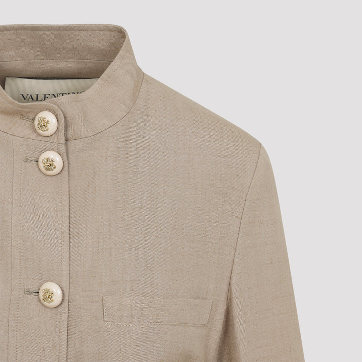 Valentino Jackets - Nude & Neutrals | fcd4339e5efba7c5216ae0de51dd759960b61e9d