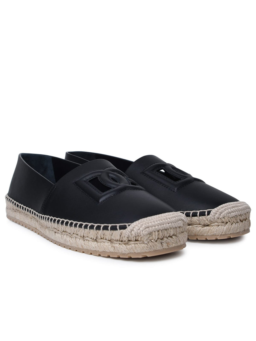 Nappa Espadrilles Lace-Up Shoes Black