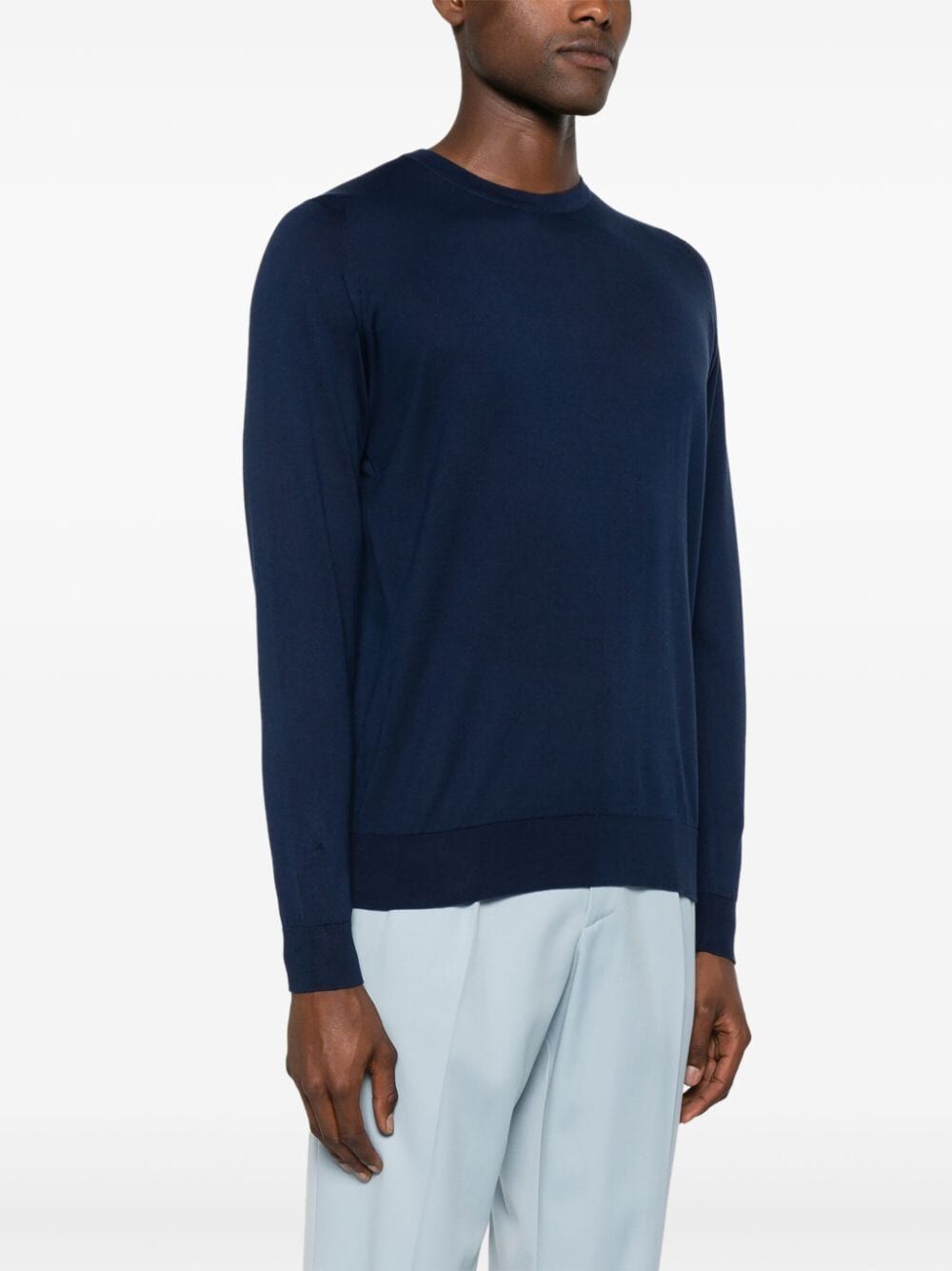 John Smedley Pullover - Blue | 70df6be78e70c7916eb5e965157fc67b74222265