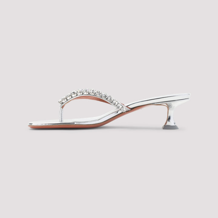 Amina Muaddi Sandals - Metallic | 3e4bc338896e572cea9fdd9480b9e747d1bba501