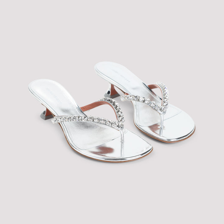 Amina Muaddi Sandals - Metallic | a699c69076410e8ef3f1229f4aec8917592e1df1