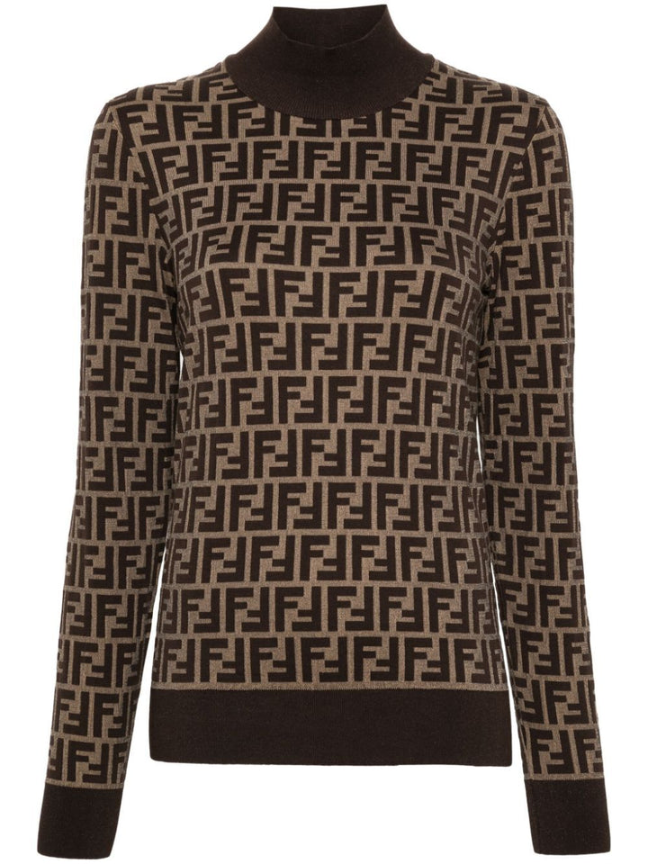 Fendi MAGLIA - Brown | 4df1f2f9984d54c7f717a0a9030fc3c04a3e8487