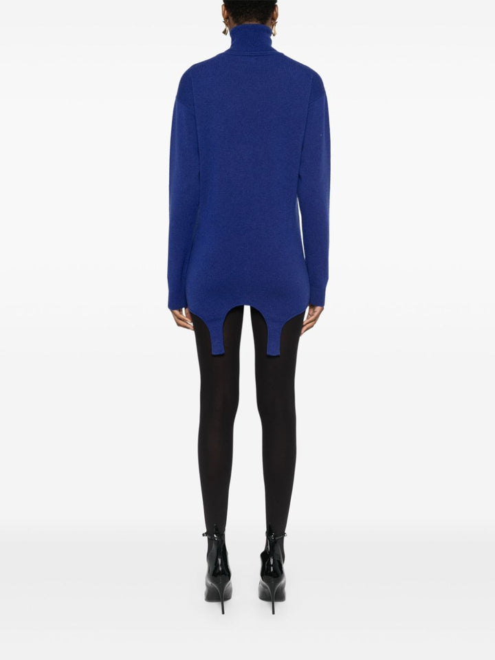 Saint Laurent Paris Turtle neck - Blue | aa2e0f414826f7326e0679288d6cb4cb23779d61