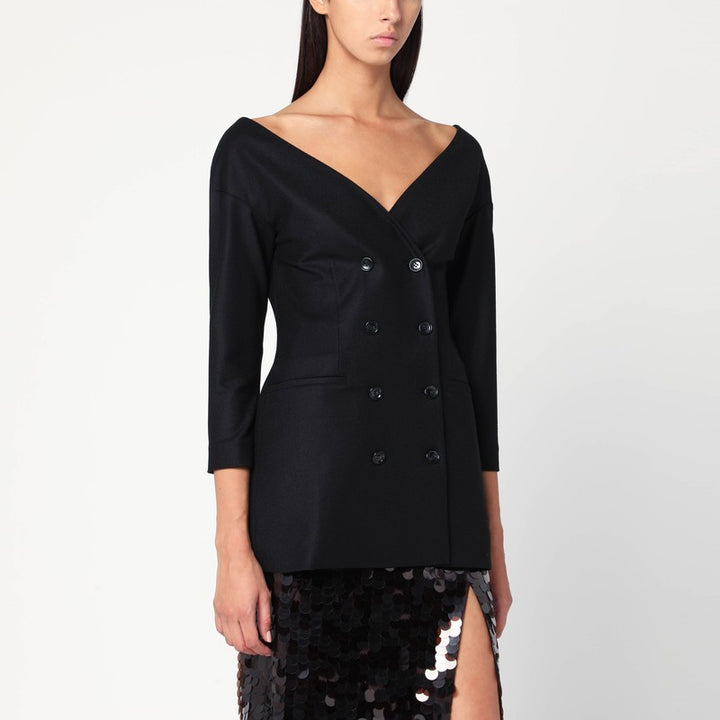 Alberta Ferretti Coats & Jackets - Black | 67ae8df309bfe1adff87d871929b941996332679