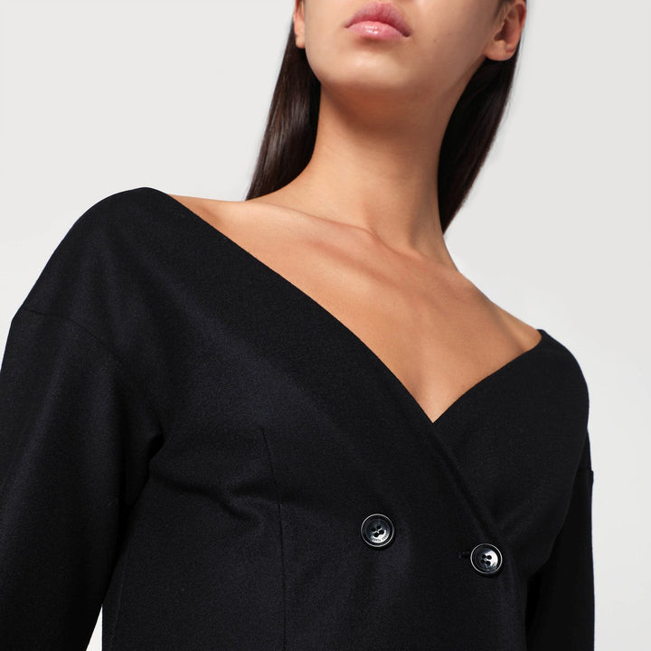 Alberta Ferretti Coats & Jackets - Black | 844091936af8d20bdb9e5d5066995611a11677d2