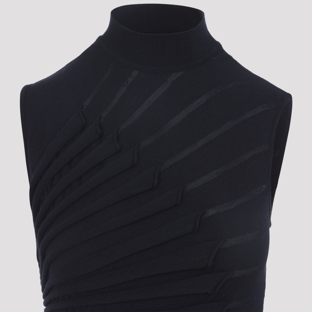 AlaÏA Midi dresses - Blue | 1a43064f86d17e8ad01d70ab07af217b56841f19