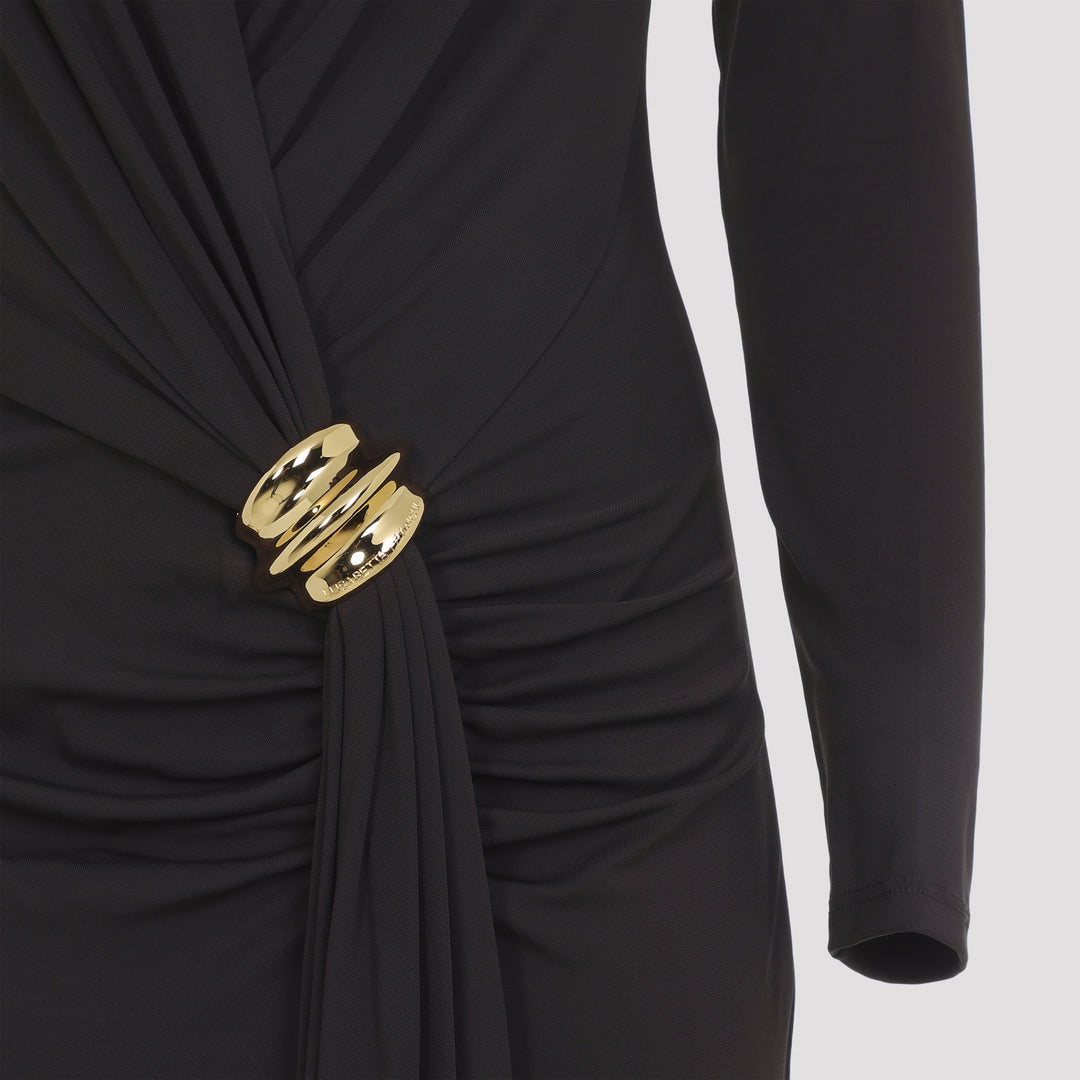 Elisabetta Franchi Long dresses - Brown | 931b585d8b1c8b64162b9883df01f1bbddf08f93