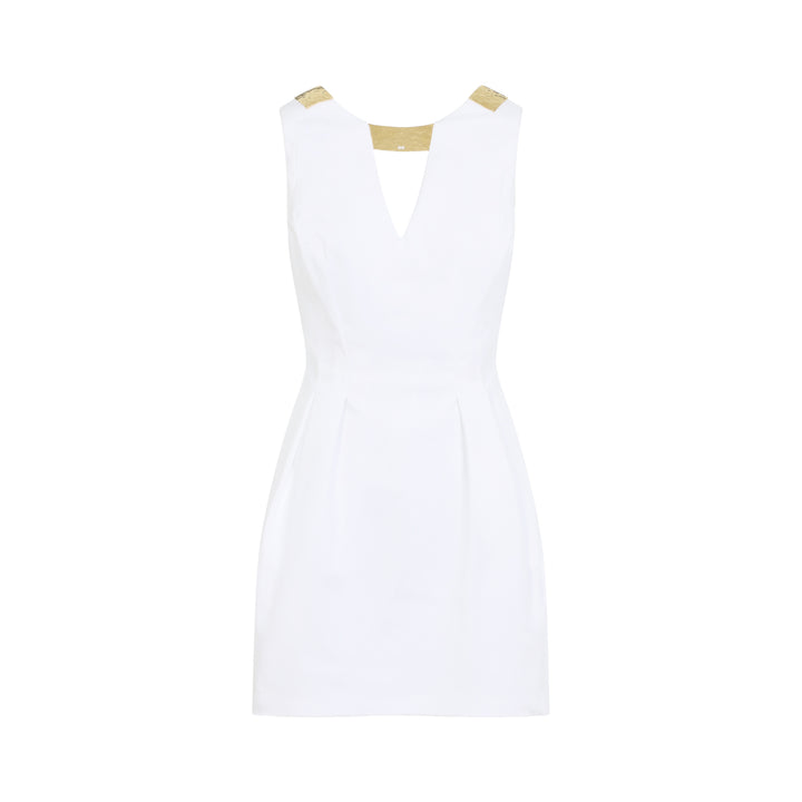 Elisabetta Franchi Mini dresses - White | 0c5aa210089ccec62be55475ffcaccb3760b1f0a
