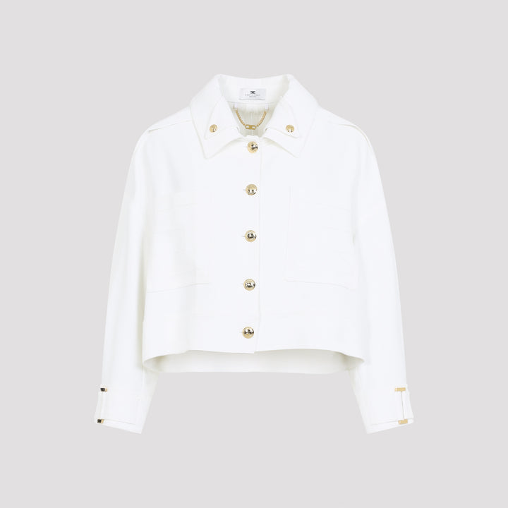 Elisabetta Franchi Jackets - White | 6007a806967f9b4ce983f19a58e70b8e429c2098