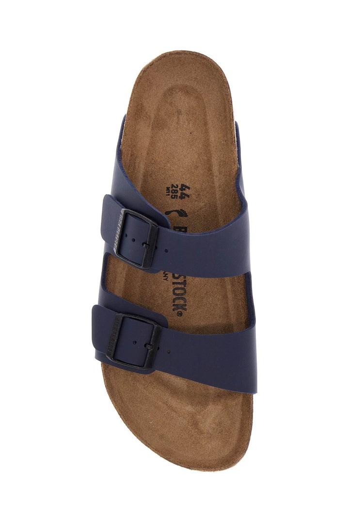 Dark Blue Arizona Sandals In Birkoflor With Cork Sole