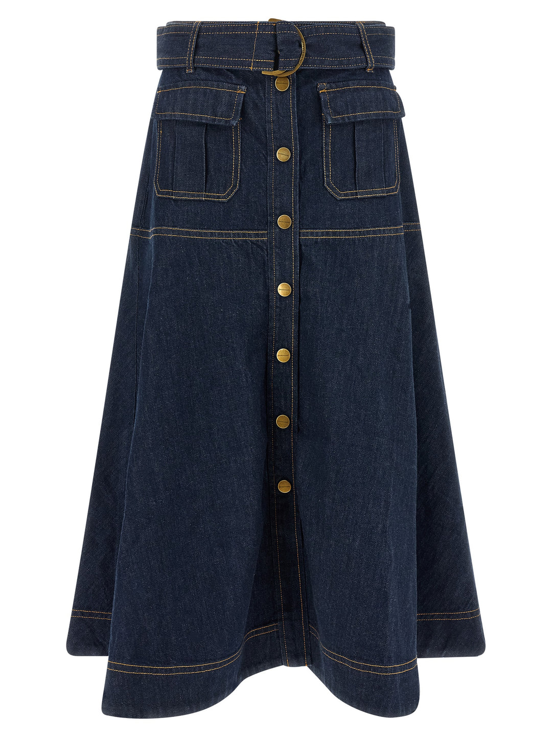 Zimmermann Denim Skirt Skirts - Blue | b92c2bad6e681f829af80776f72d84814be1b63c