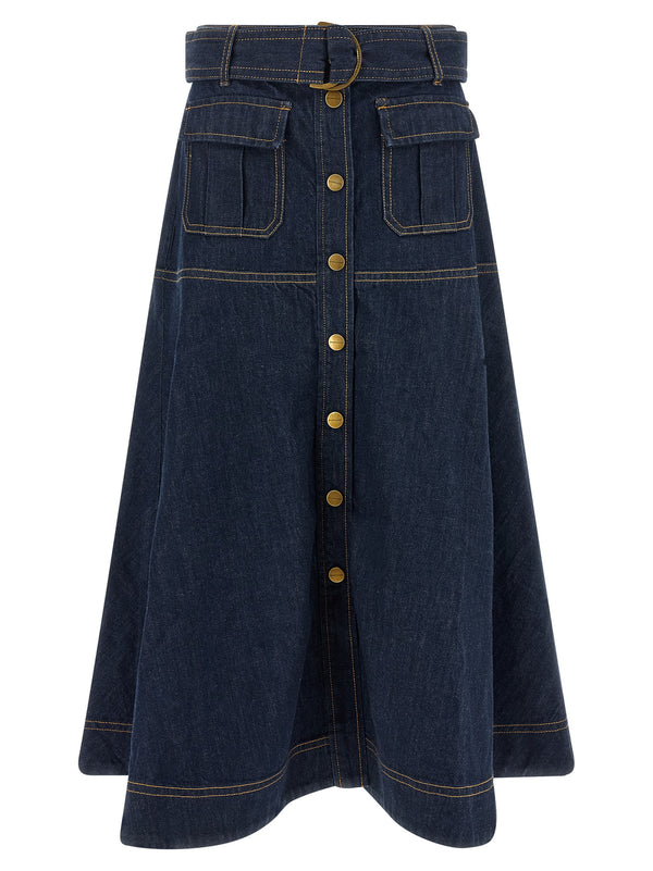 Denim Skirt Skirts Blue