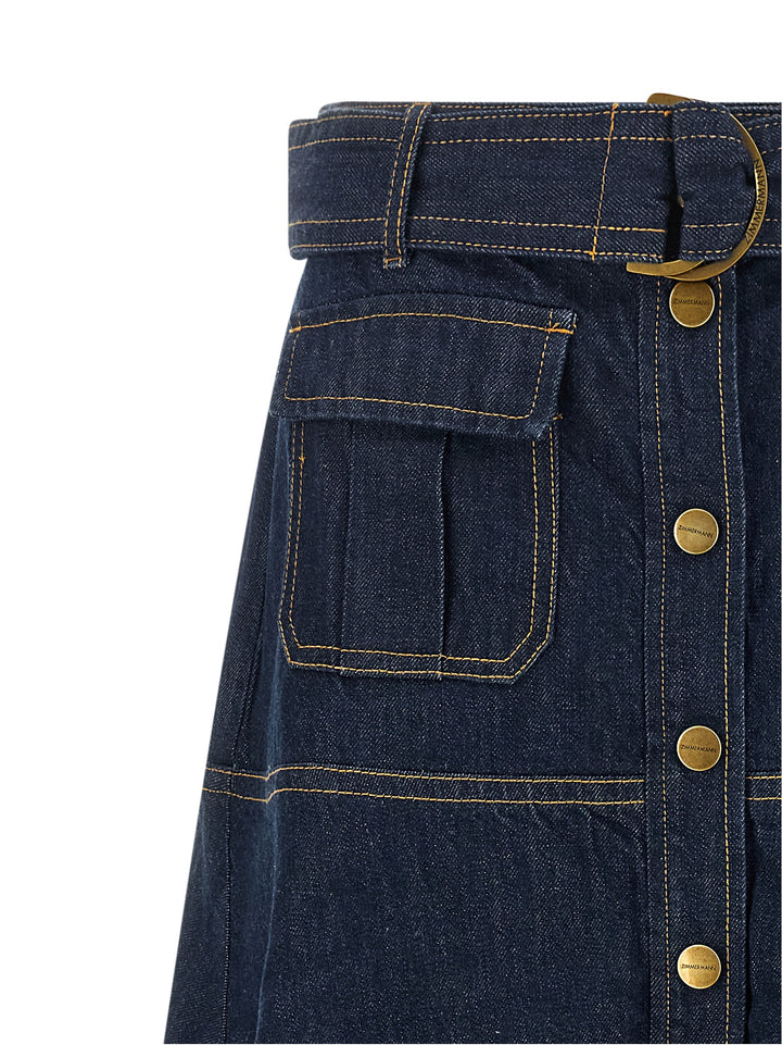 Zimmermann Denim Skirt Skirts - Blue | 56b4ddc3d837e3003e2560095b2f73986545496d