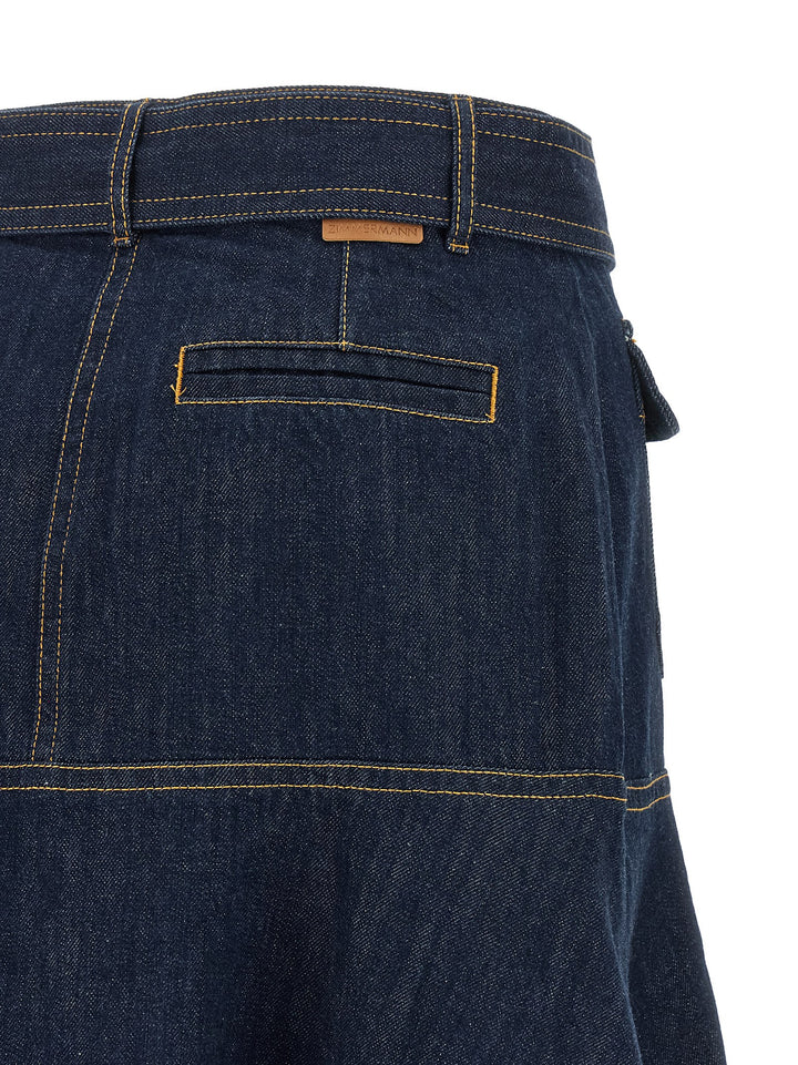 Zimmermann Denim Skirt Skirts - Blue | 70f36065d116c27b8f42442c4061ef18d107189c