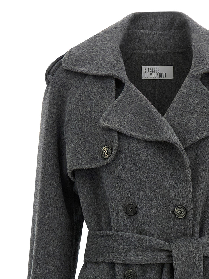 Giuseppe Di Morabito Long Coat Coats and Trench Coats - Gray | f643685d3191390a9da313cc99f721fabc32e4a9