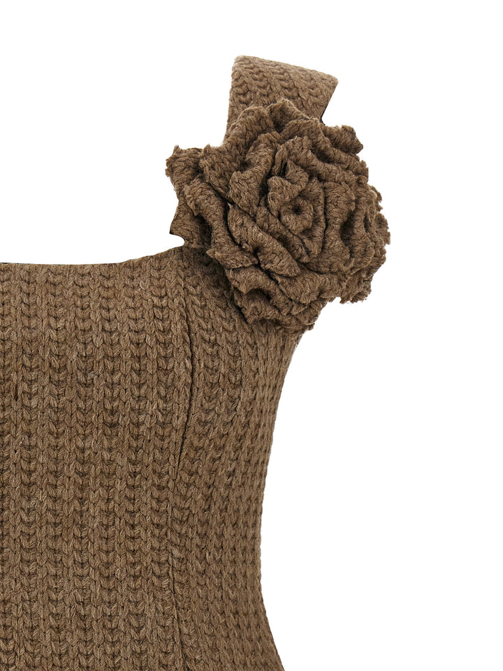 Giuseppe Di Morabito Wool Dress Dresses - Brown | 8920de5c51714b624c7e5a041c15b2b149d163a3