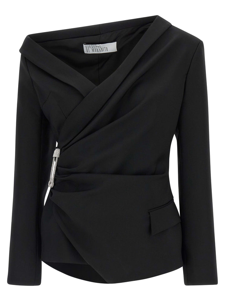 Giuseppe Di Morabito Asymmetrical Blazer BlazerS - Black | f1b3d23d9582001f96ea68ff0bebf387377e3840