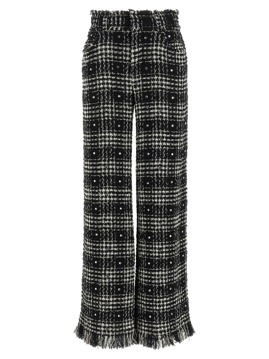 Prince Of Wales Pants White/Black