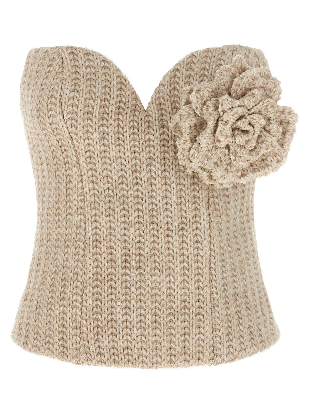 Giuseppe Di Morabito Tricot Bustier Top Tops - Beige | 70efad1c38a193f5512c8a6cd8e17e17b2d6cfee