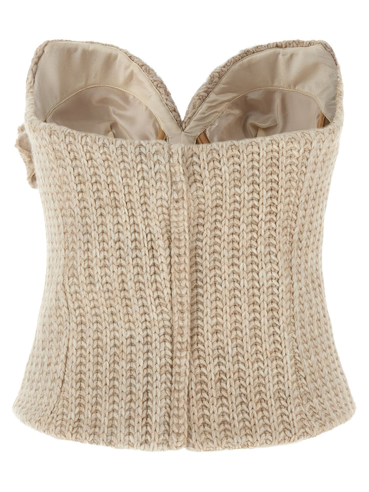 Giuseppe Di Morabito Tricot Bustier Top Tops - Beige | 7d1432545b5ac49abf80a323e29fde1886640f85