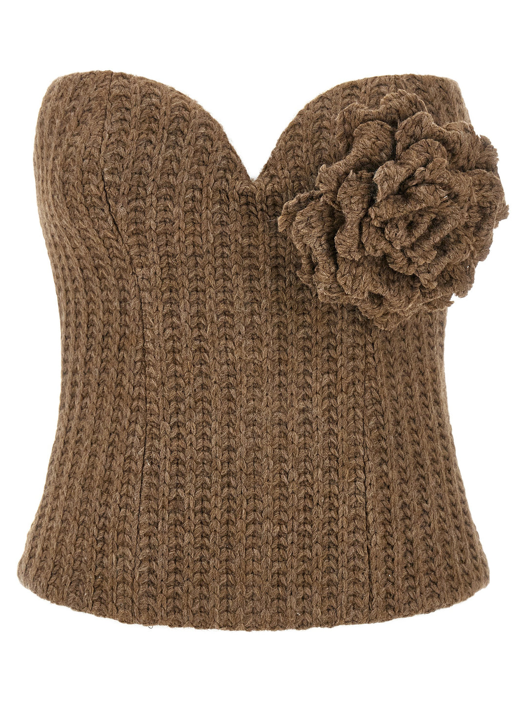 Giuseppe Di Morabito Tricot Bustier Top Tops - Brown | 21824181bbcd582dcbace65f91a2f477341f09e4