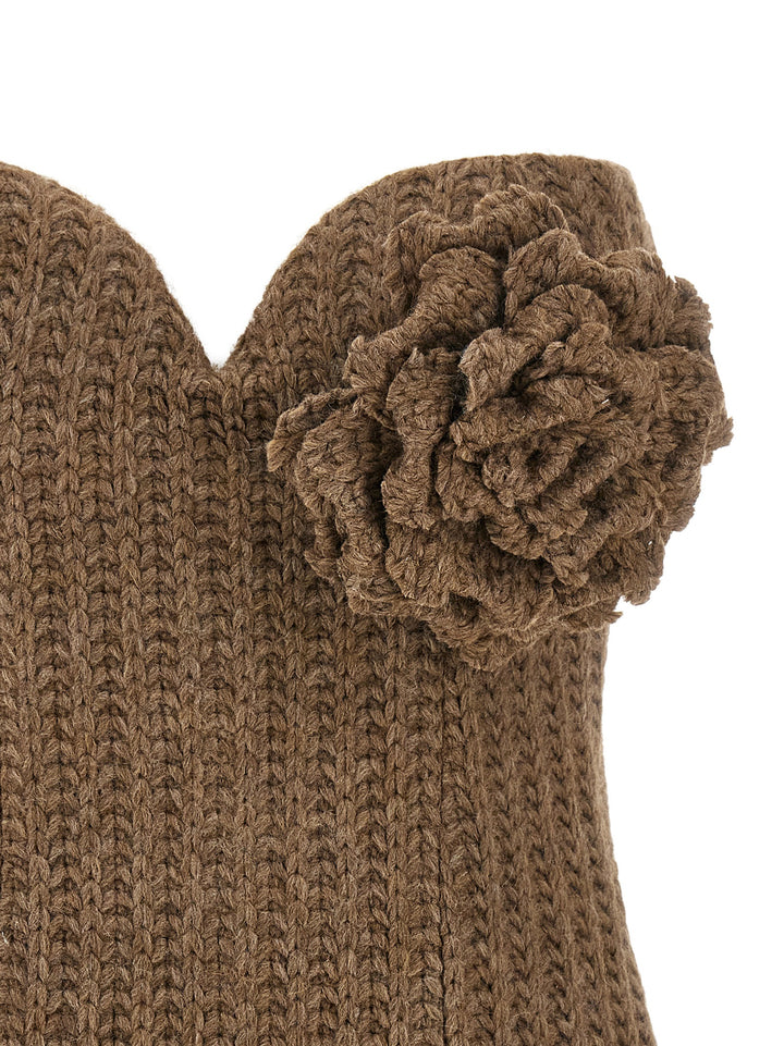 Giuseppe Di Morabito Tricot Bustier Top Tops - Brown | 5c6d025fbfeaf6c7a1601536a7fb370e3643690b