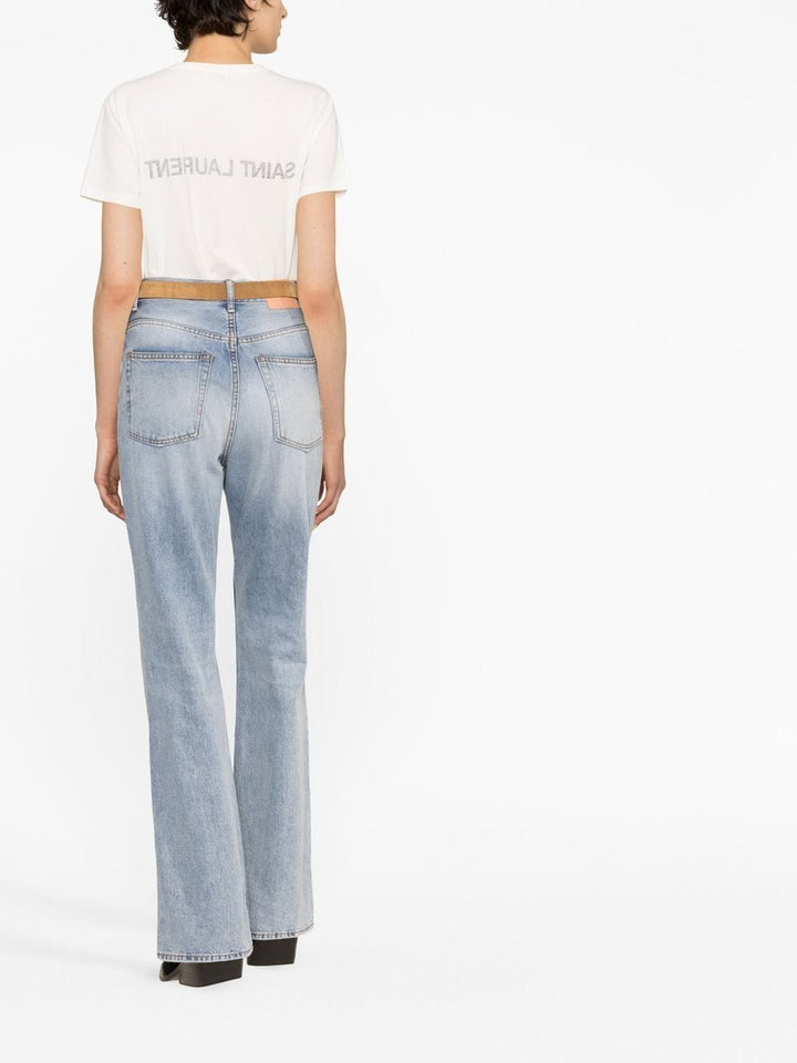 Saint Laurent Paris T-shirts - White | b739274d830b9a56c991318230f44fc5993150b5