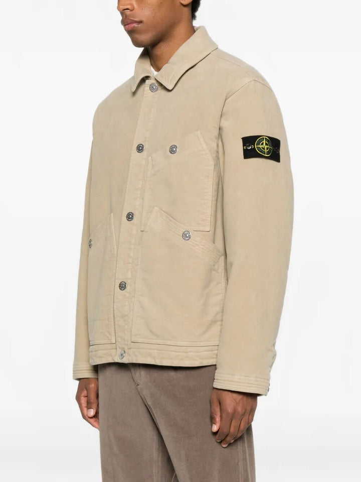 Stone Island Shirt jackets - Nude & Neutrals | 553f057b867c4983b3c2be6e2d74ee4c36ba2bd3