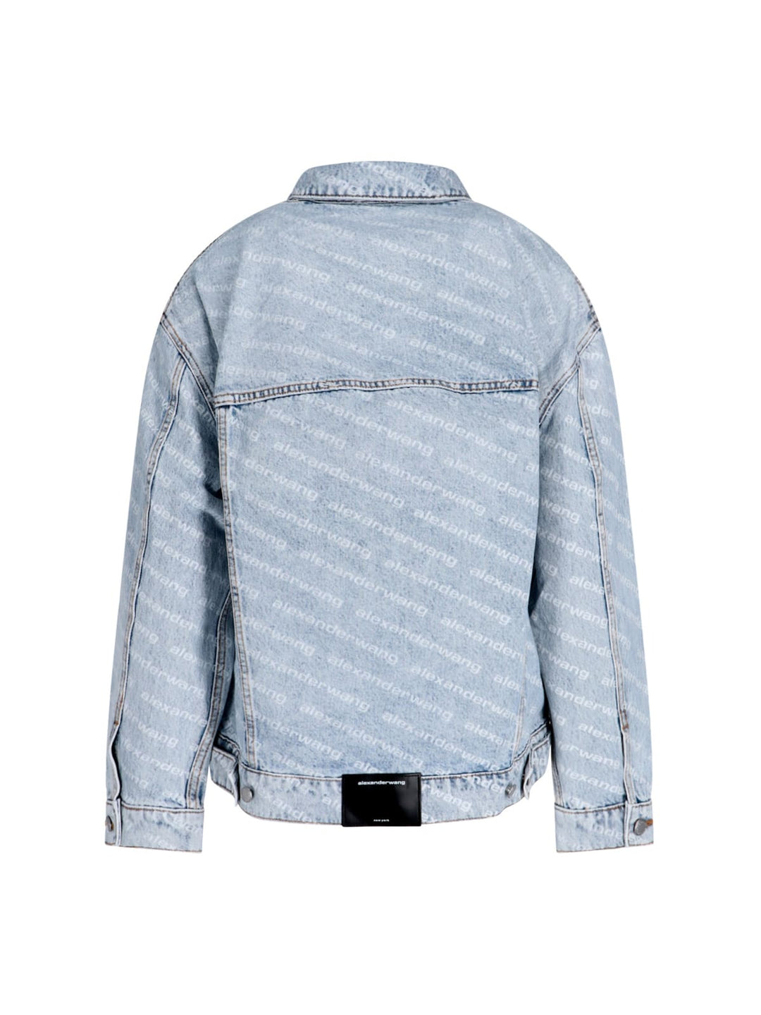 Oversized Monogram Jacket Jackets Light Blue