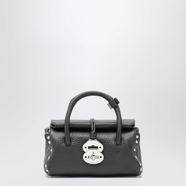 Dotta Baby Black Grained Leather Bag