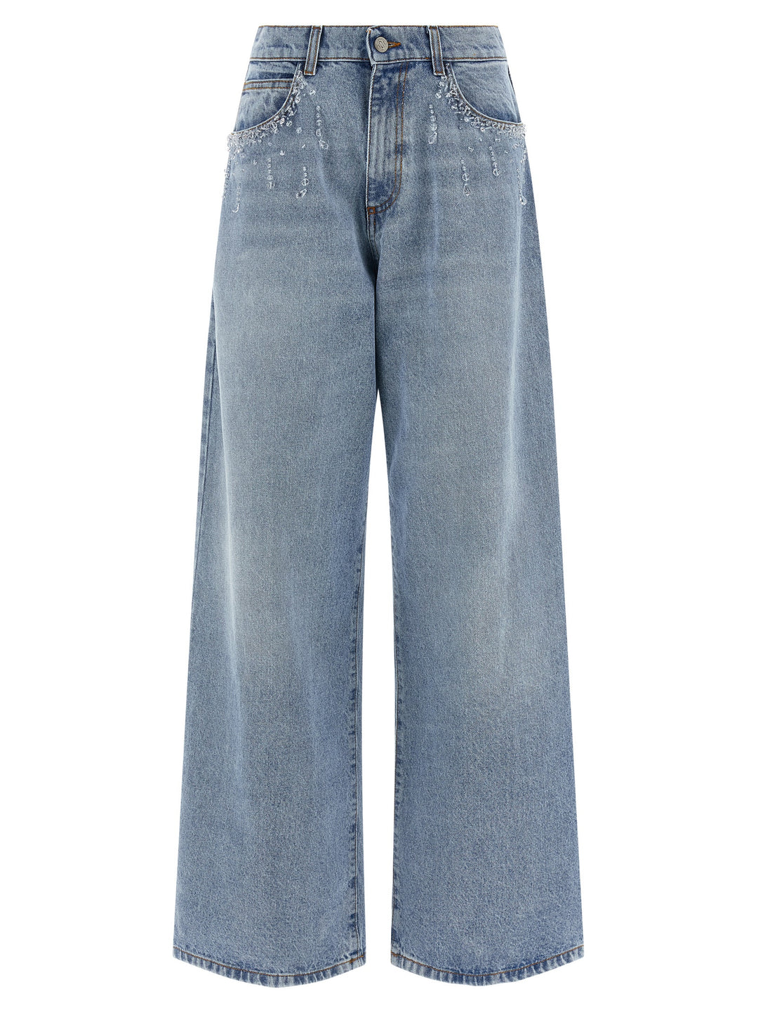 Giuseppe Di Morabito Crystal Jeans - Light Blue | eade7981449e4e847a1c2e3cc224b25dd6f84788