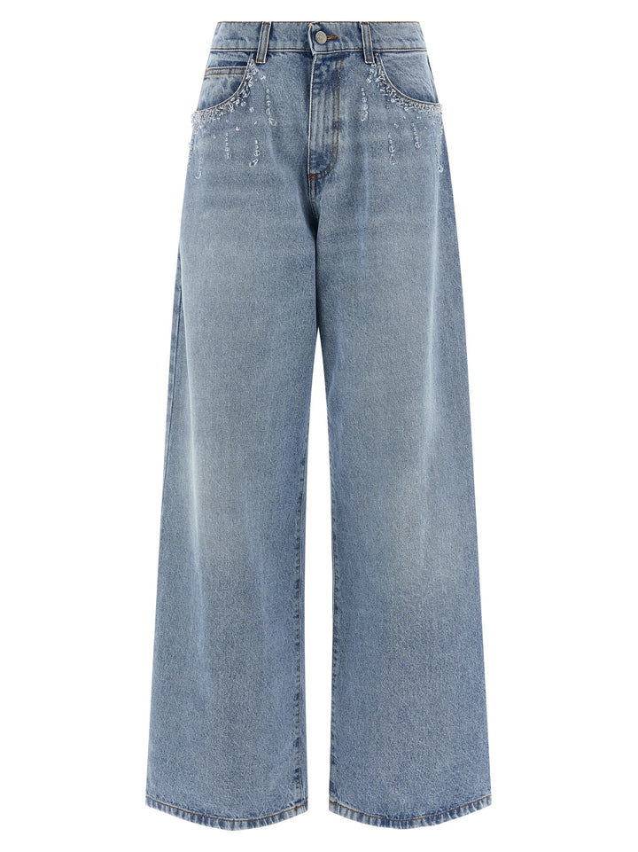 Giuseppe Di Morabito Crystal Jeans - Light Blue | eade7981449e4e847a1c2e3cc224b25dd6f84788