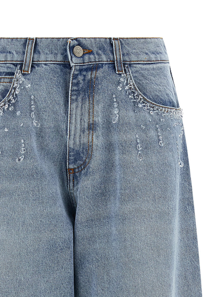 Giuseppe Di Morabito Crystal Jeans - Light Blue | 10b415bdee63e15ddb86dc20e9c4096233488958