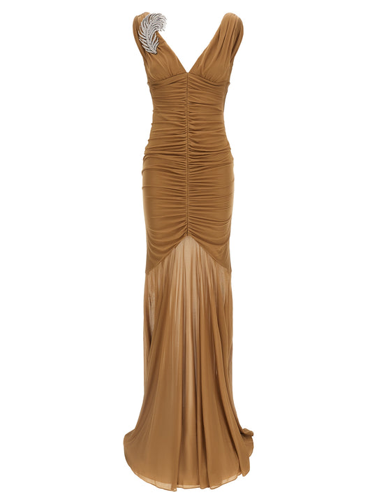 Pin Dress Dresses Beige