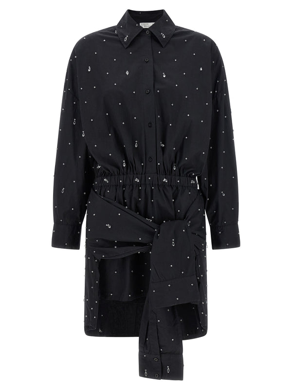 Double Chemisier Dress Dresses Black