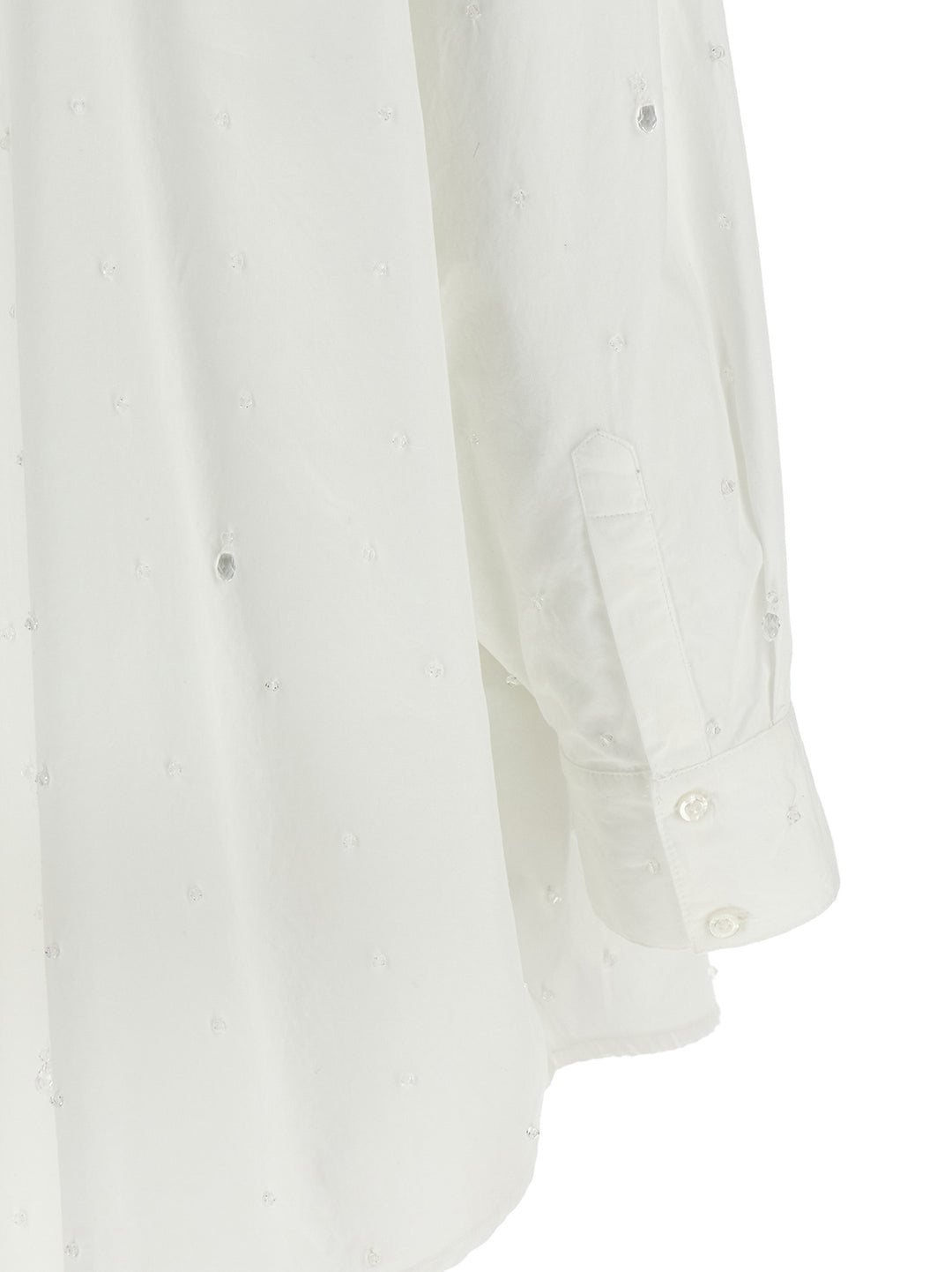 Giuseppe Di Morabito Crystal Shirt Shirt and Blouse - White | 52a27b25653da37833d1e1e9cdb6c0fdd72de048
